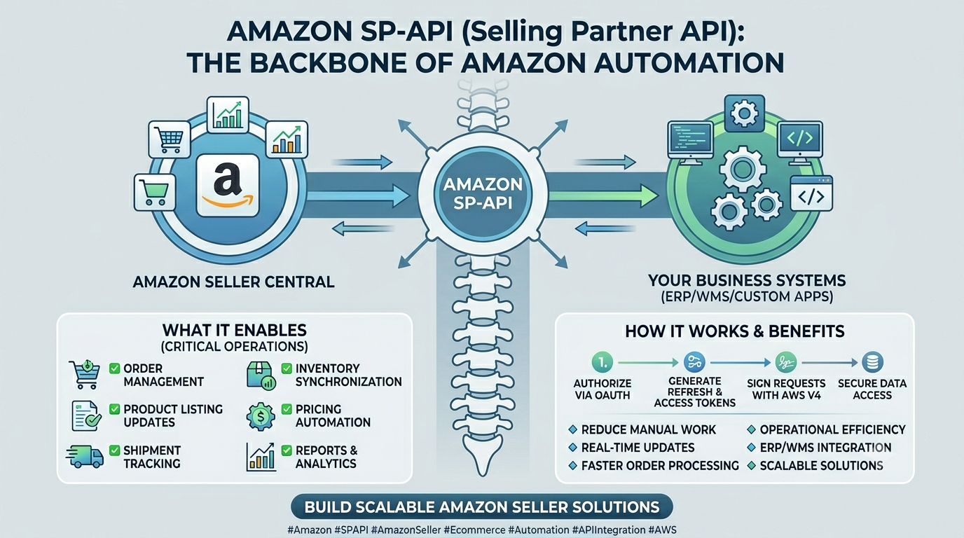 🚀 Amazon SP-API (Selling Partner API) – The Backbone of Amazon Automation